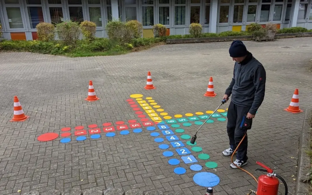 Asphalt wird zum Spielplatz!